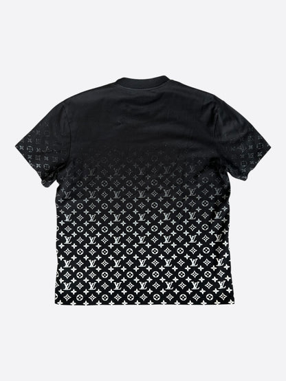 Louis Vuitton Black & White Monogram Gradient T-Shirt