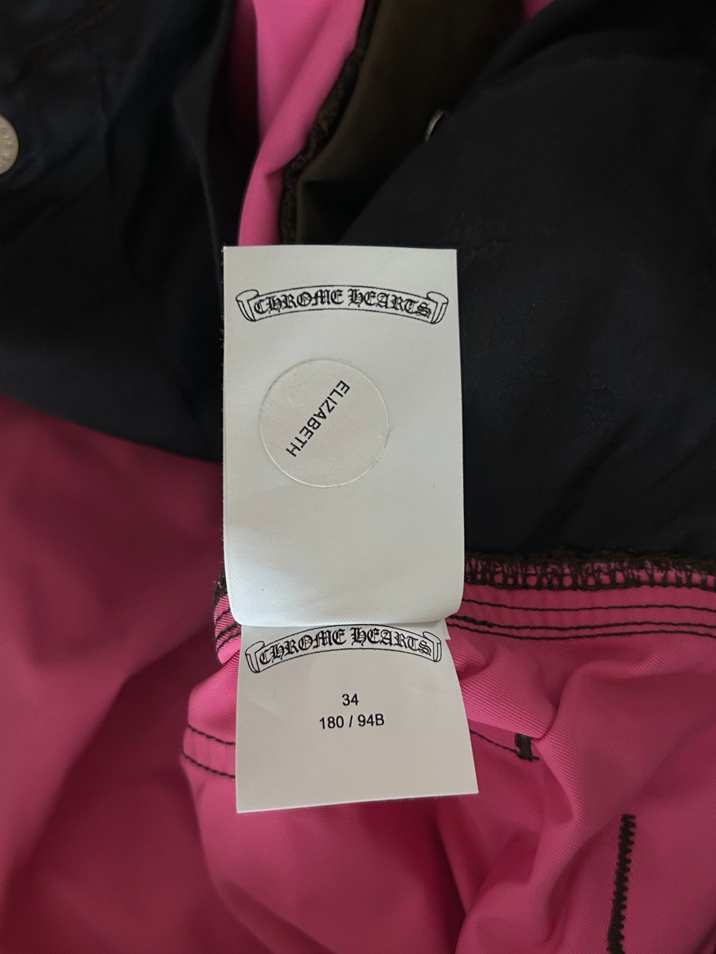 Chrome Hearts Brown Nylon & Leather Carpenter Pants