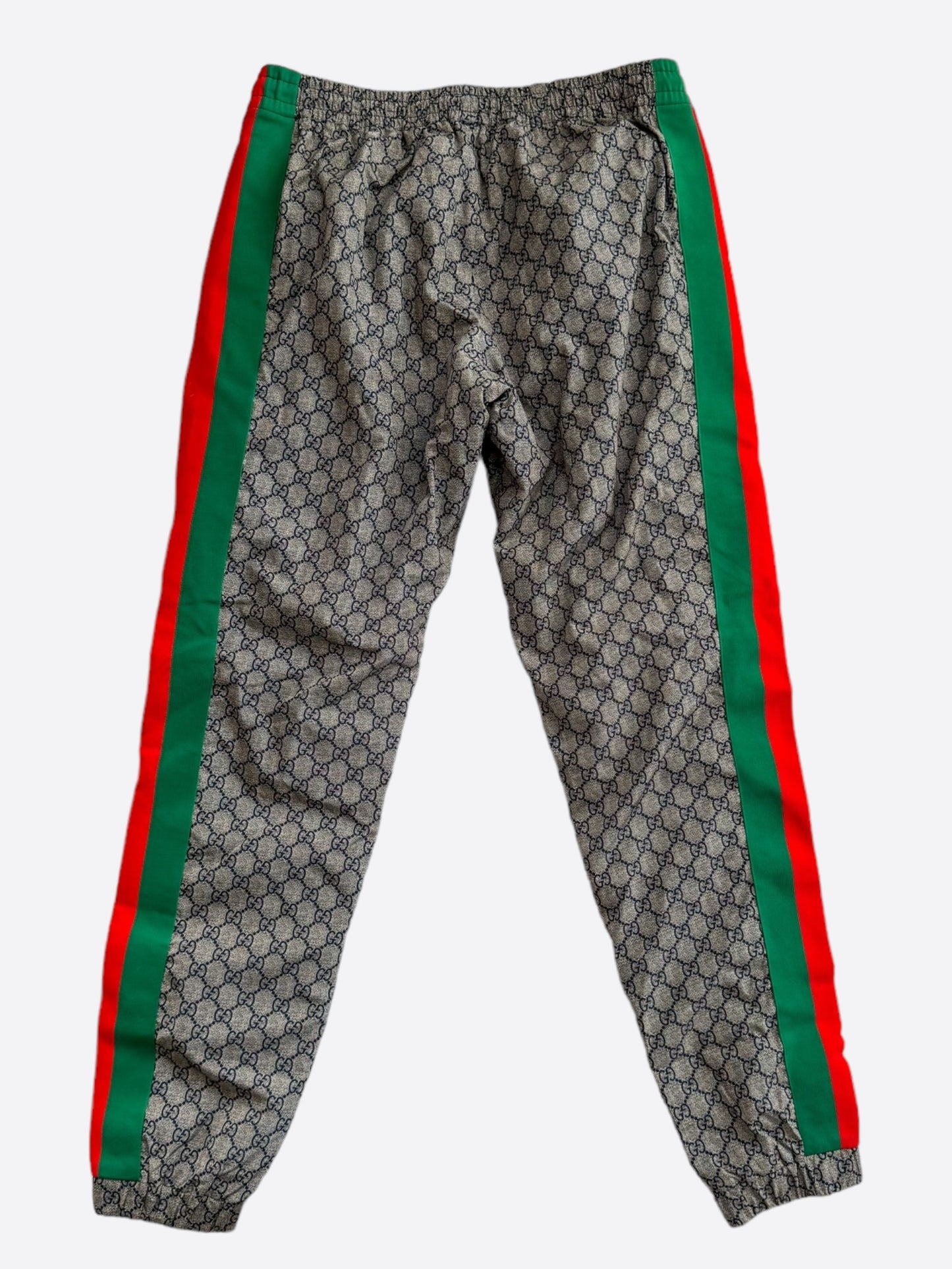 Gucci Beige GG Monogram Striped Pants