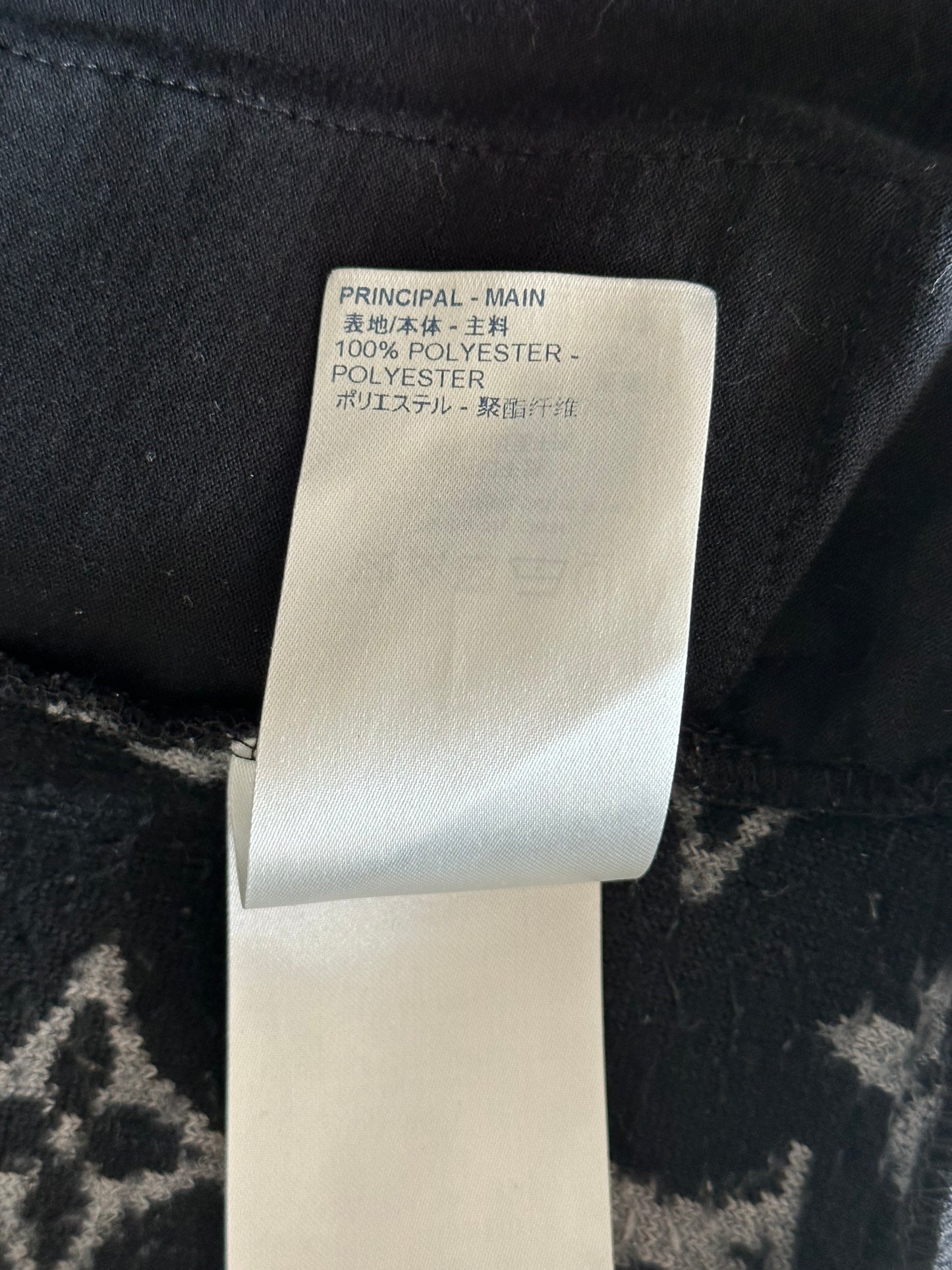 Louis Vuitton Black & Grey Monogram Fleece Zip Up Jacket