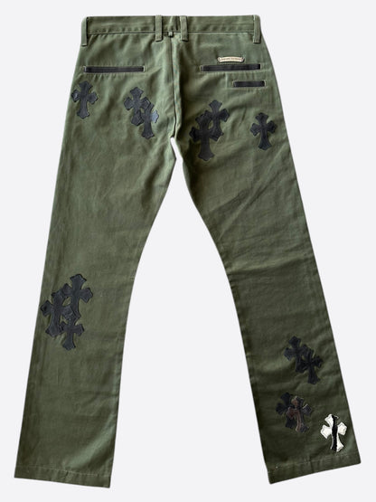 Chrome Hearts Green Cross Patch Chino Pants