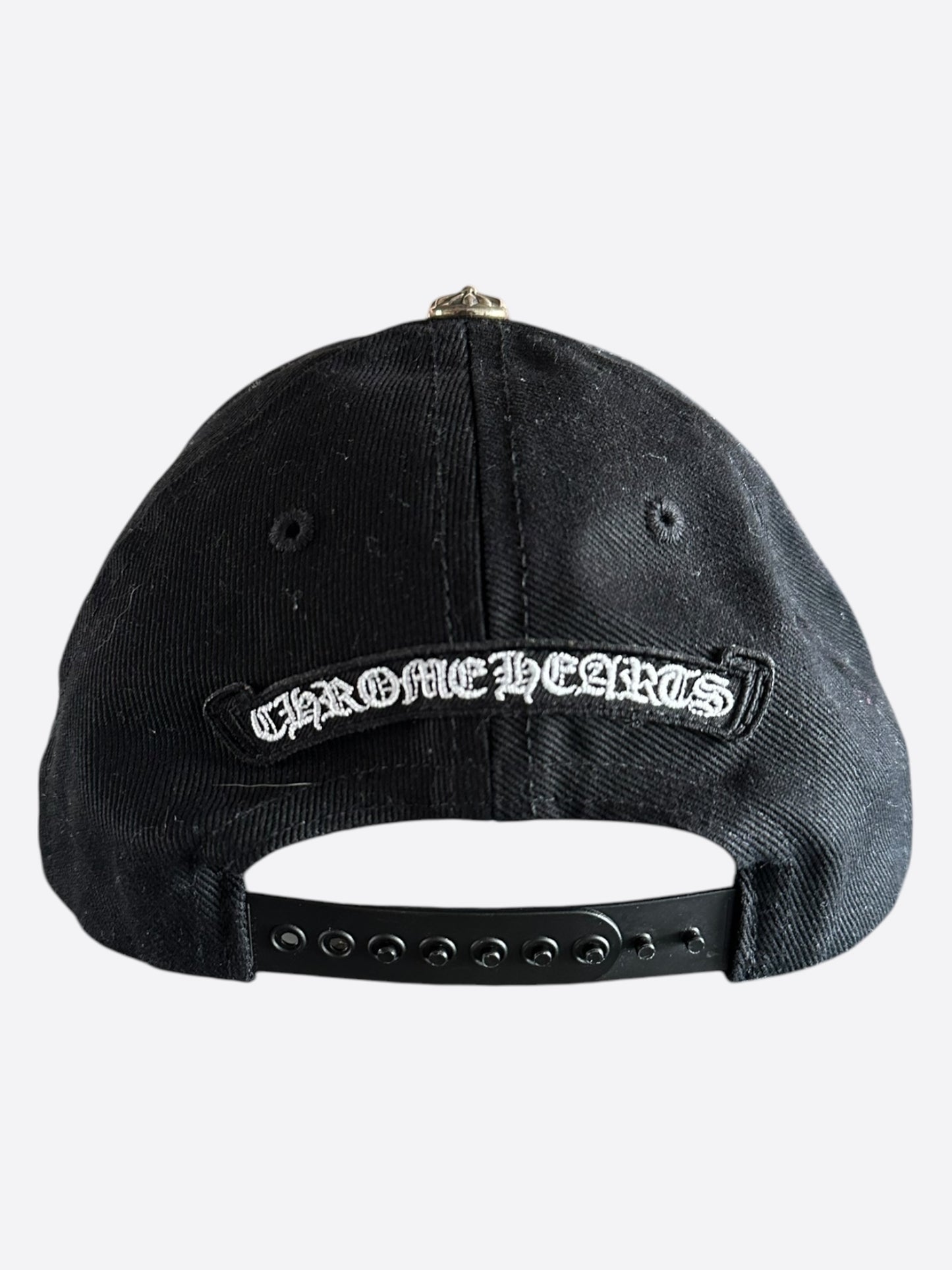Chrome Hearts Black & White Horseshoe Logo Hat