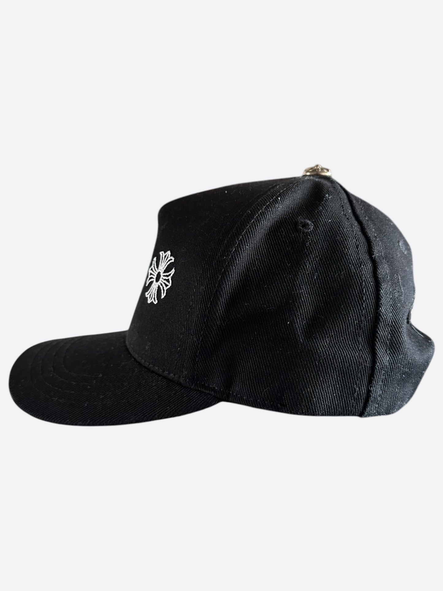 Chrome Hearts Black & White Horseshoe Logo Hat
