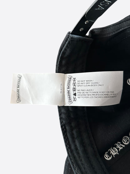 Chrome Hearts Black & White Horseshoe Logo Hat