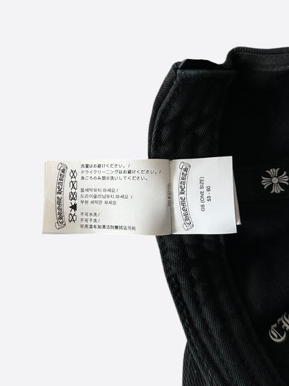 Chrome Hearts Black & White Horseshoe Logo Hat
