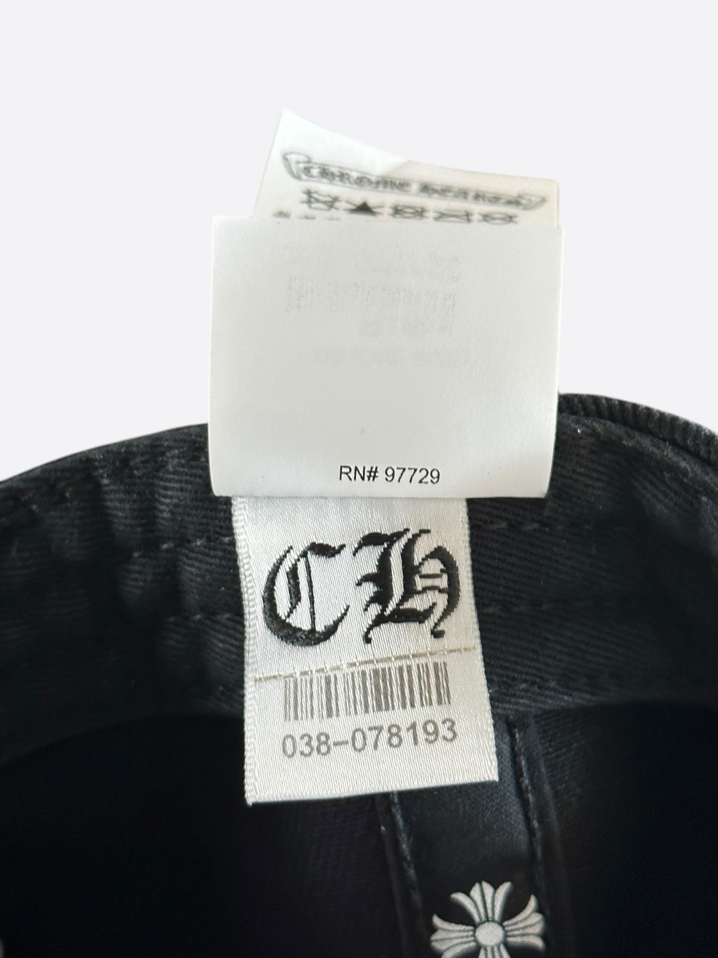 Chrome Hearts Black & White Horseshoe Logo Hat