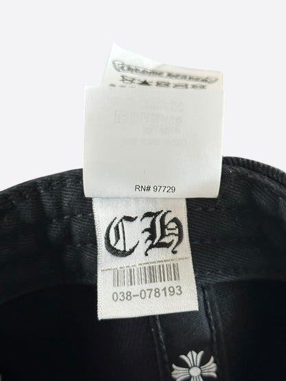 Chrome Hearts Black & White Horseshoe Logo Hat