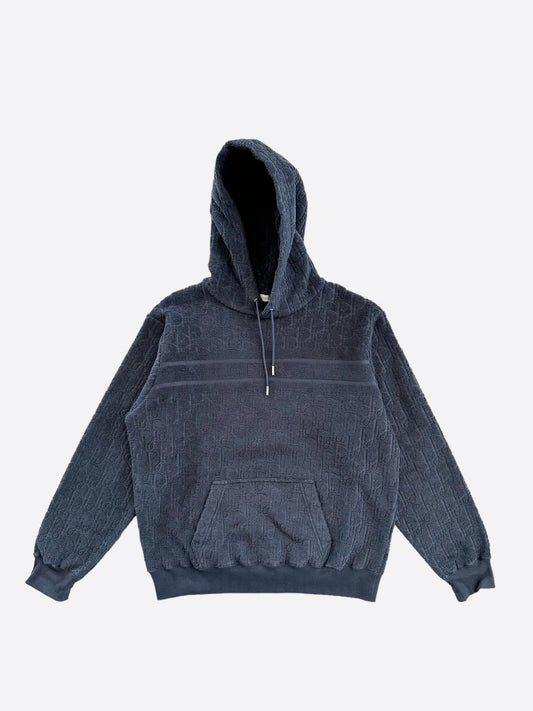 Dior Navy Oblique Towel Hoodie