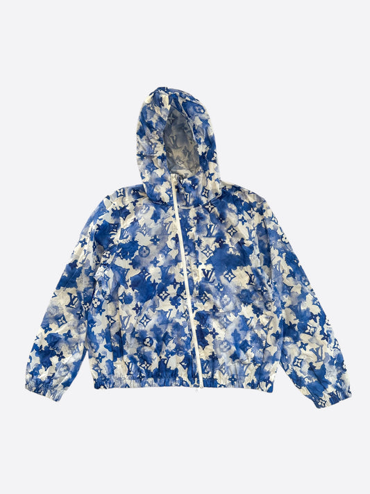 Louis Vuitton Blue Watercolor Monogram Windbreaker