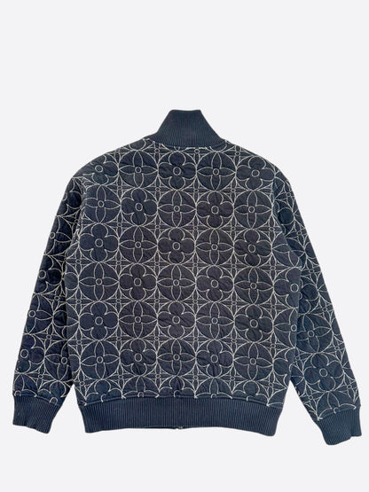 Louis Vuitton Black & White Flower Monogram Jacket