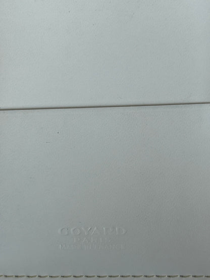 Goyard White Greenelle Passport Holder