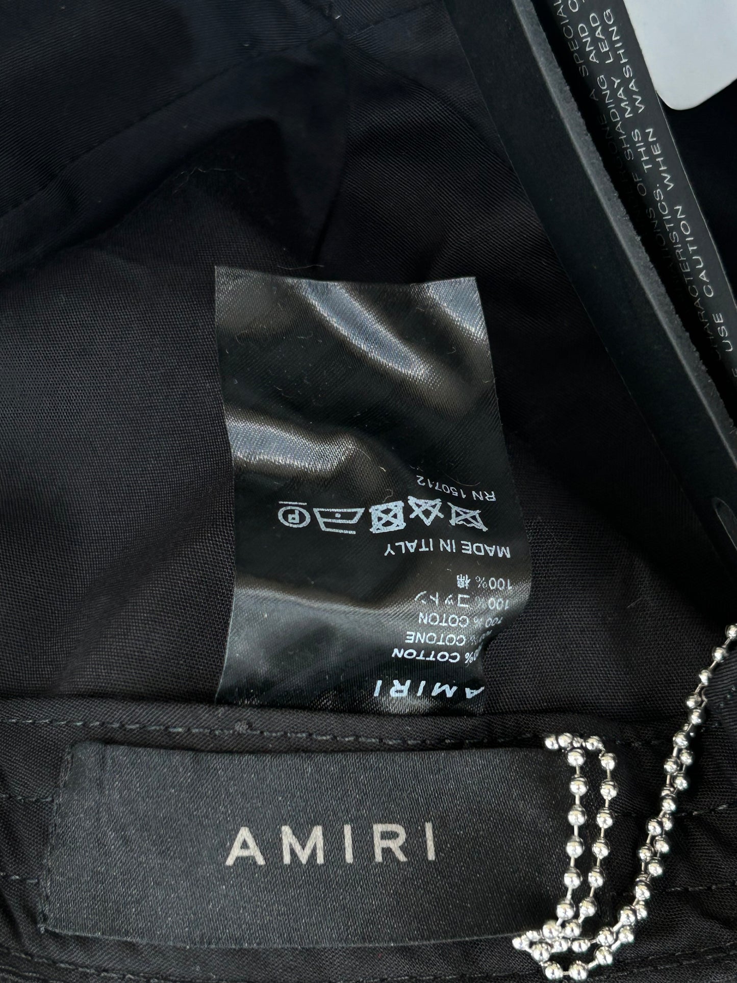 Amiri Black & White Filigree Logo Hat