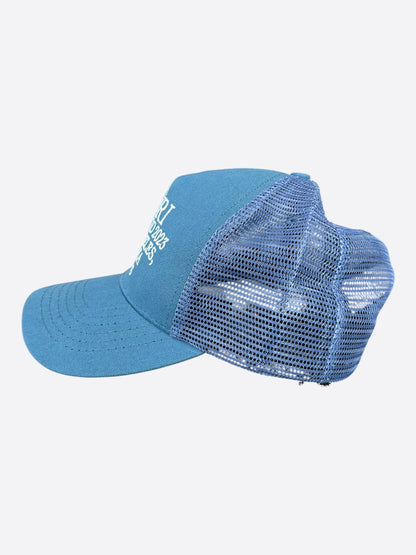 Amiri Blue & White Pegasus Trucker Hat
