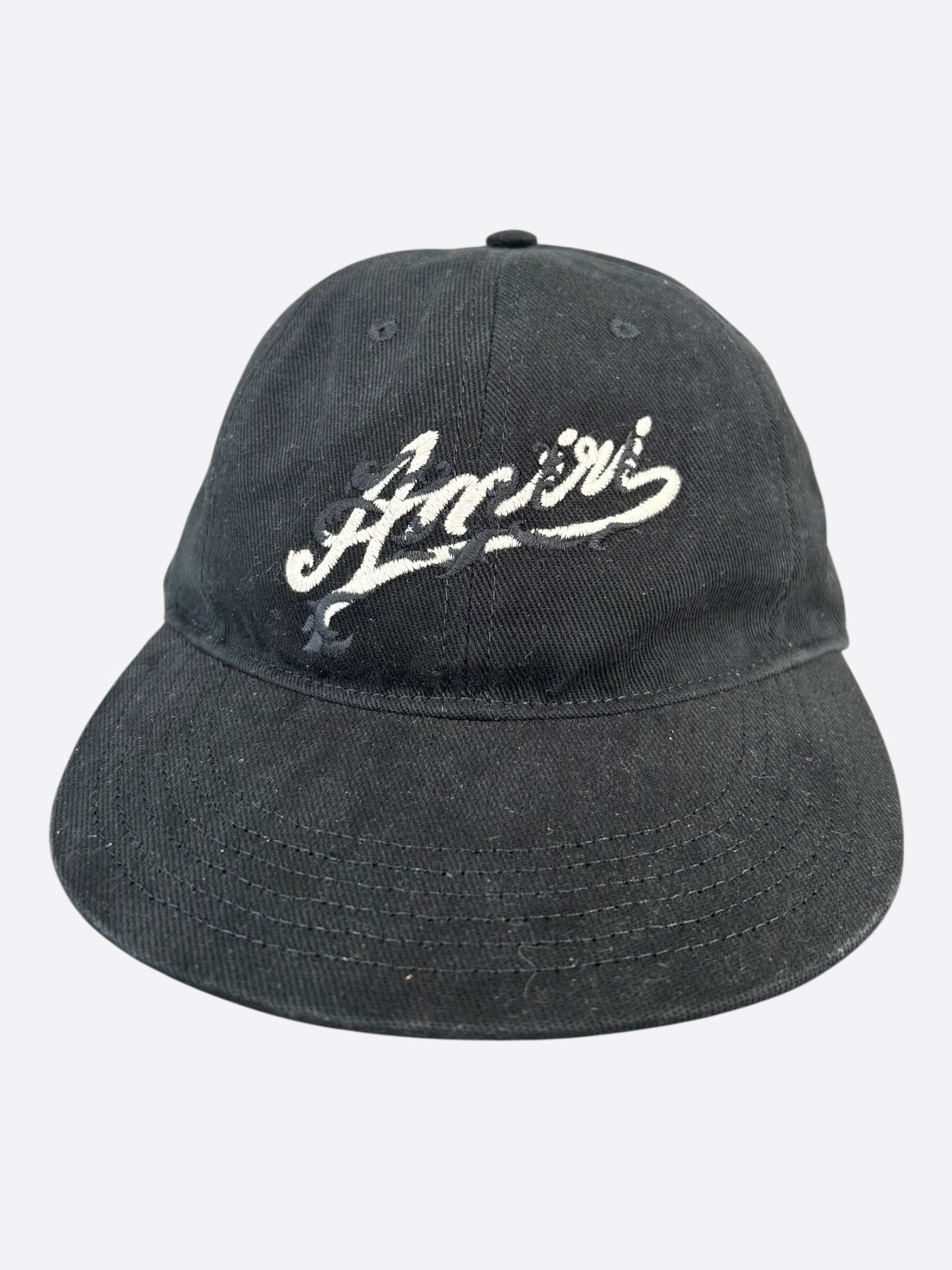 Amiri Black & White Filigree Logo Hat