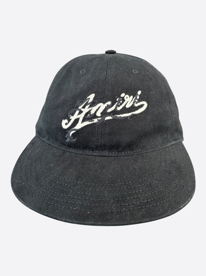 Amiri Black & White Filigree Logo Hat