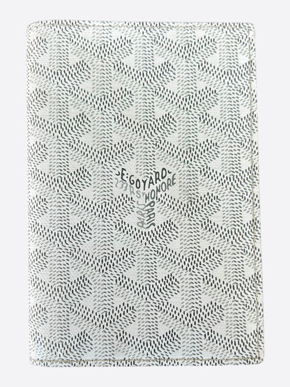 Goyard White Greenelle Passport Holder