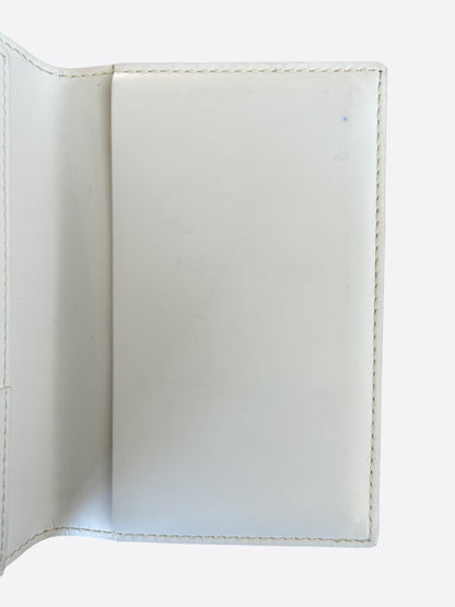 Goyard White Greenelle Passport Holder