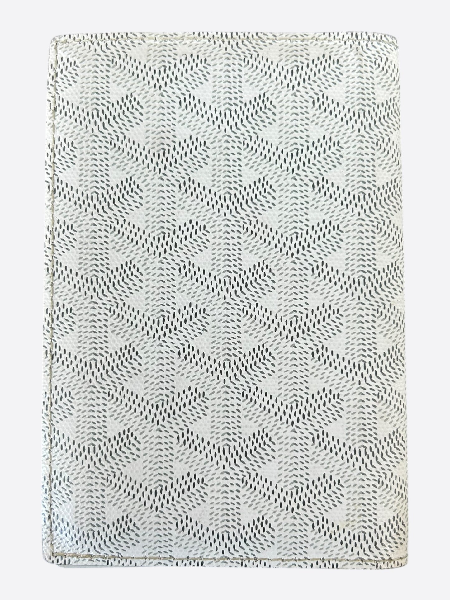 Goyard White Greenelle Passport Holder
