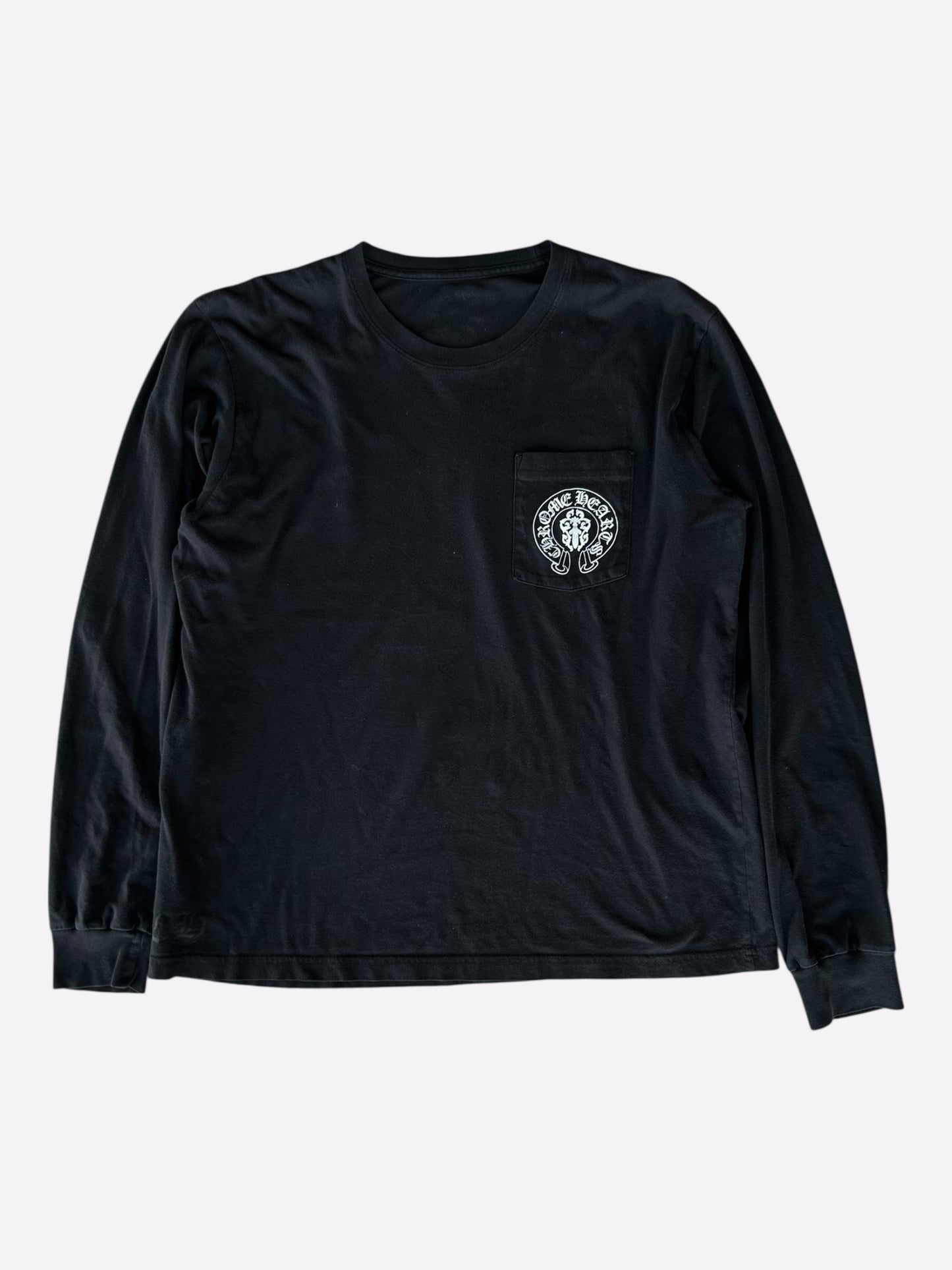 Chrome Hearts Black USA Flag Longsleeve T-Shirt