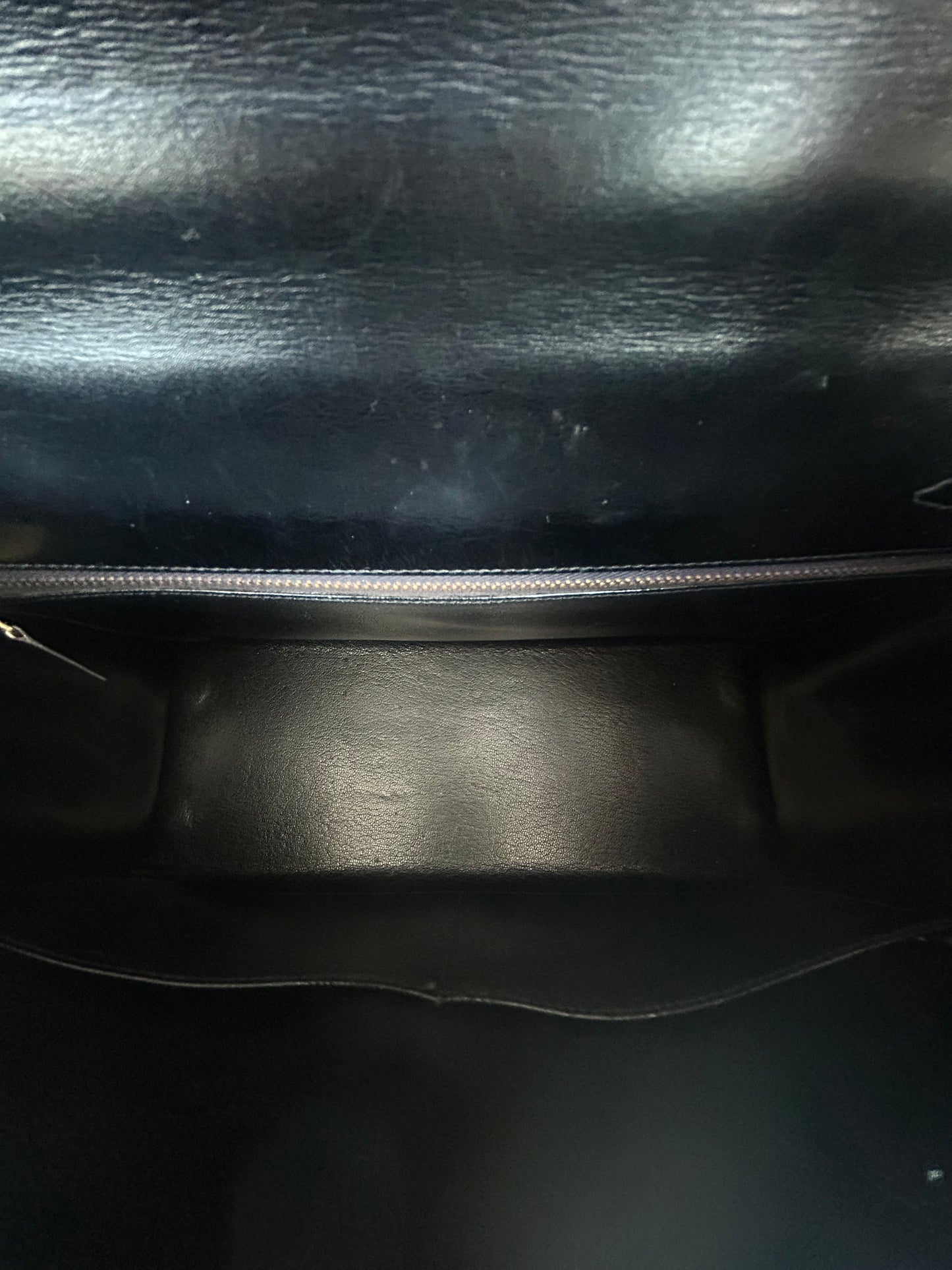 Hermes Black Box Leather & Gold Hardware Kelly 32