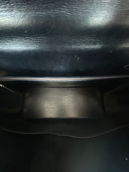 Hermes Black Box Leather & Gold Hardware Kelly 32