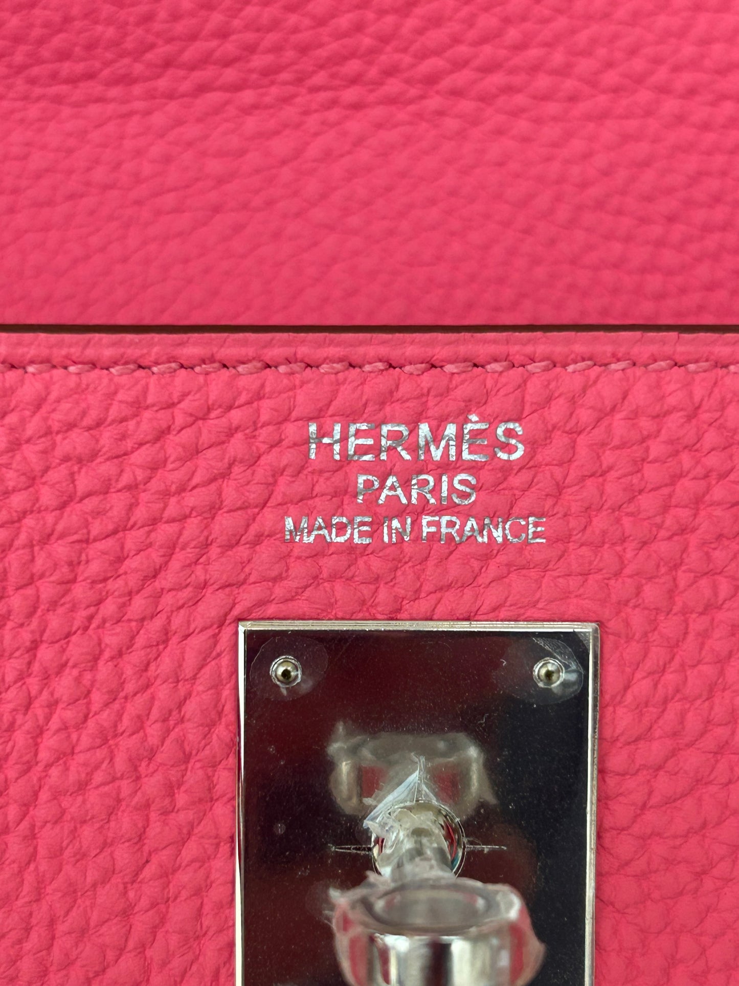 Hermes Pink Togo & Palladium Hardware Kelly 35