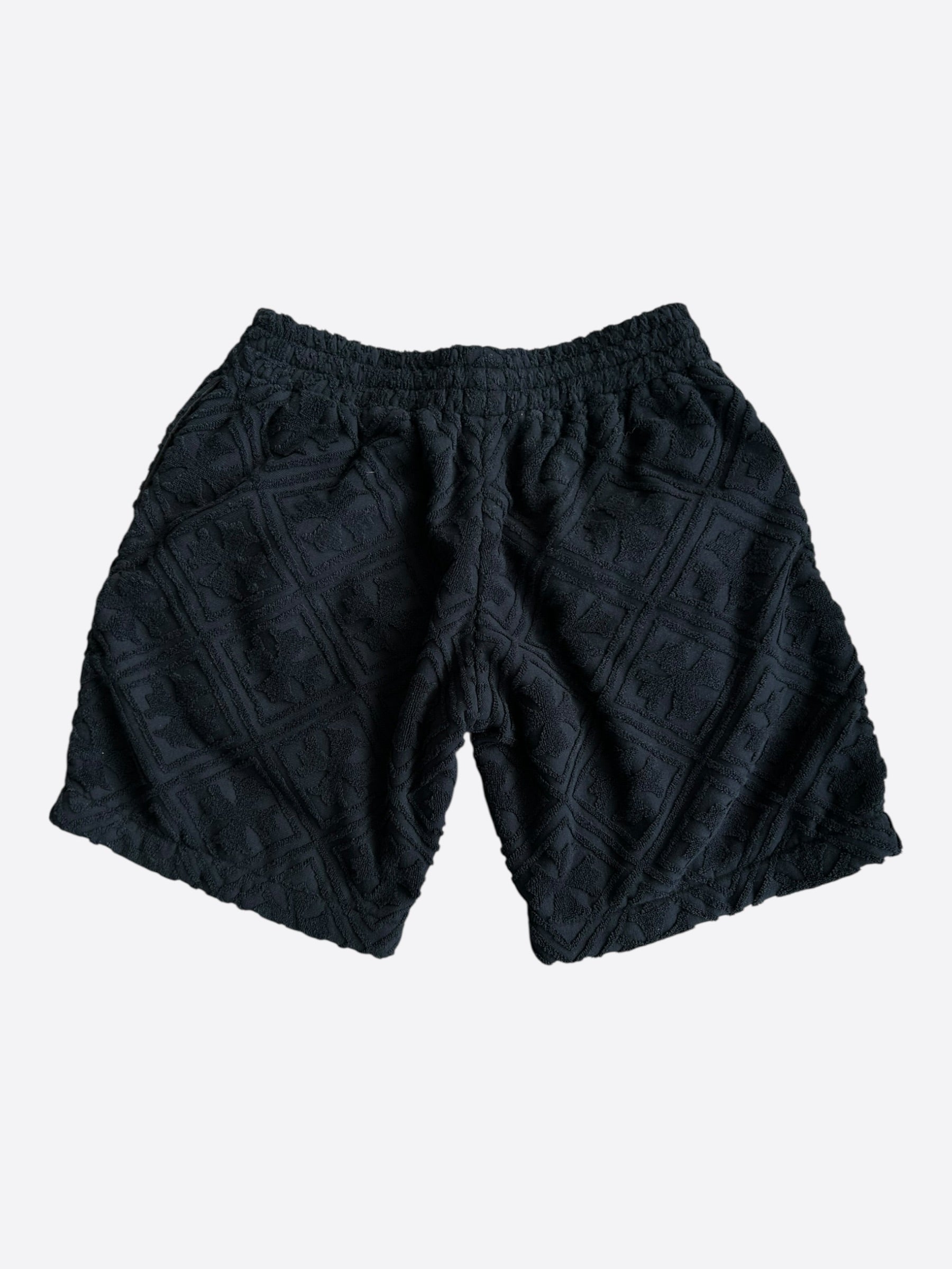Chrome Hearts Black Cross Jacquard Towel Shorts – Savonches