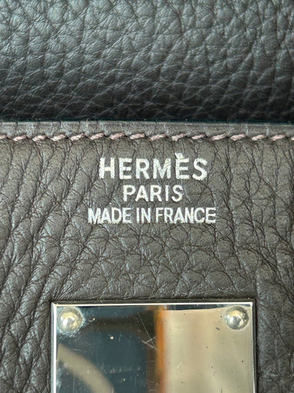 Hermes Dark Brown Togo & Palladium Hardware HAC Birkin 40