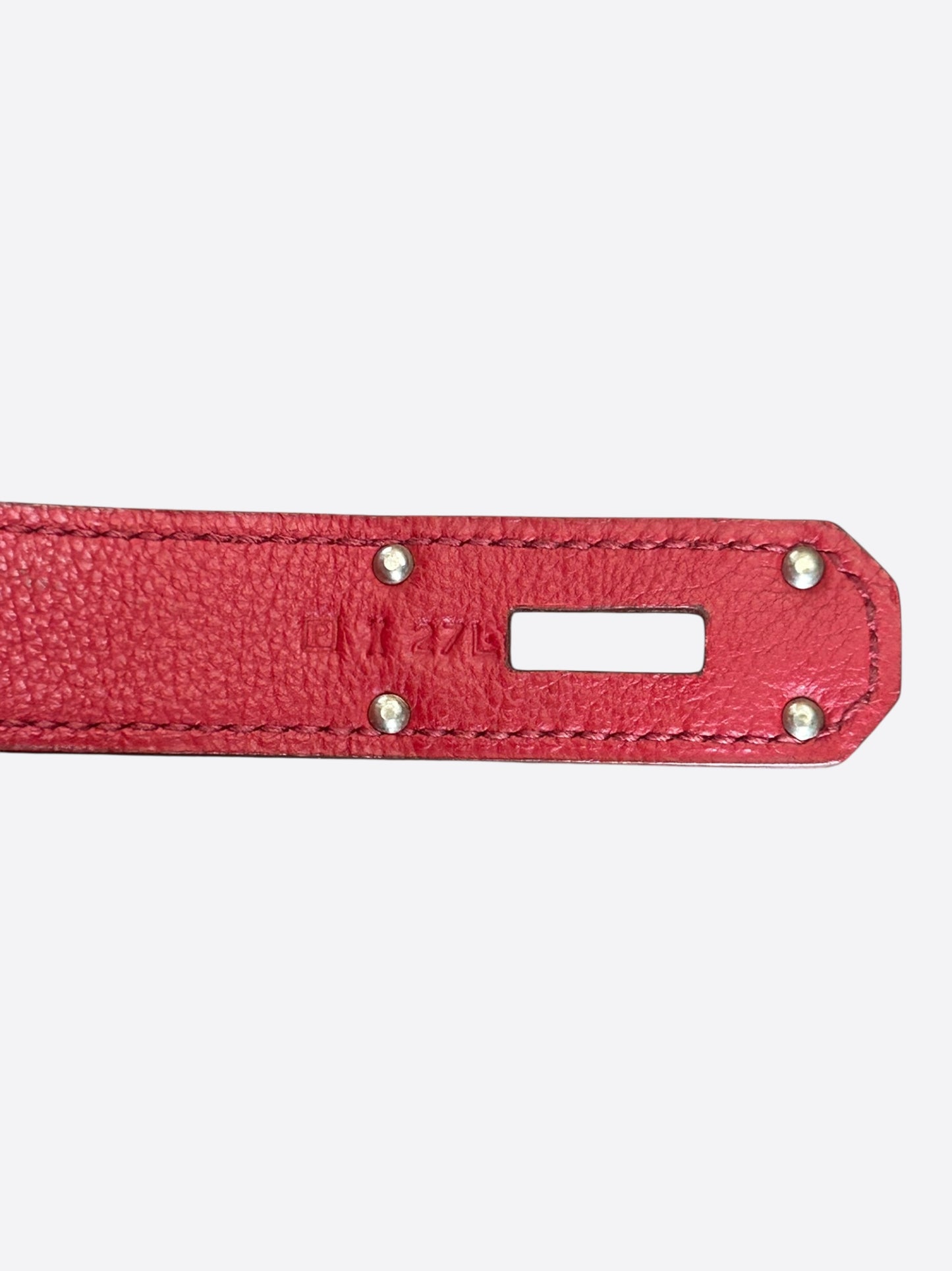 Hermes Red Togo & Palladium Hardware HAC Birkin 50