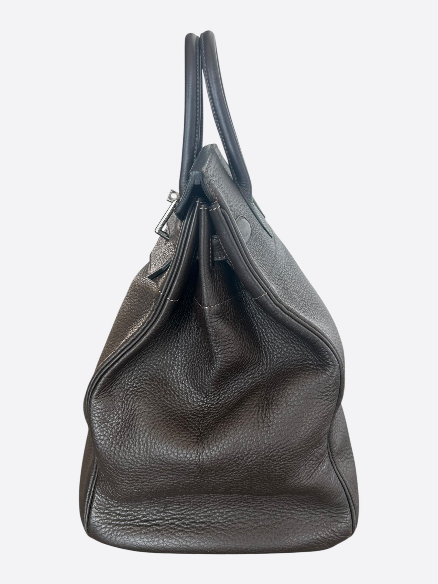 Hermes Dark Brown Togo & Palladium Hardware HAC Birkin 40