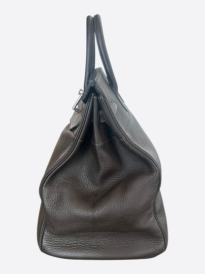 Hermes Dark Brown Togo & Palladium Hardware HAC Birkin 40