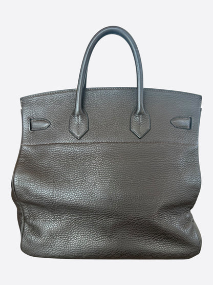 Hermes Dark Brown Togo & Palladium Hardware HAC Birkin 40