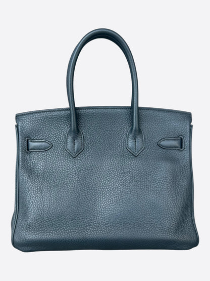 Hermes Bleu Nuit Togo & Palladium Hardware Birkin 30