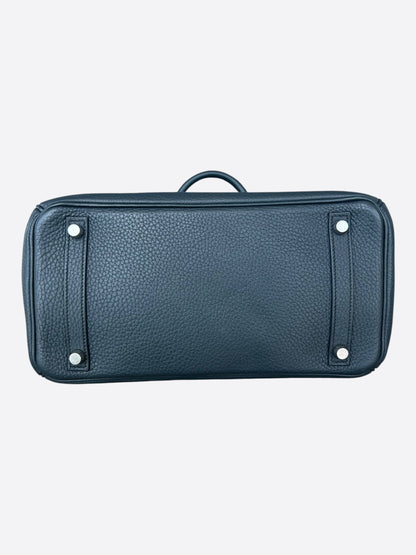 Hermes Bleu Nuit Togo & Palladium Hardware Birkin 30