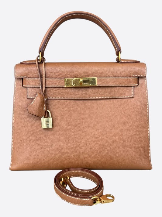 Hermes Gold Epsom & Gold Hardware Kelly 28