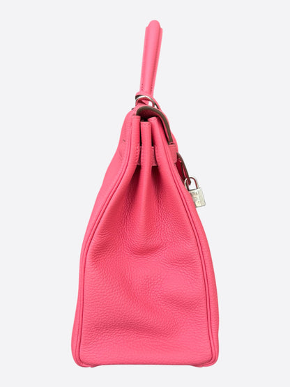 Hermes Pink Togo & Palladium Hardware Kelly 35