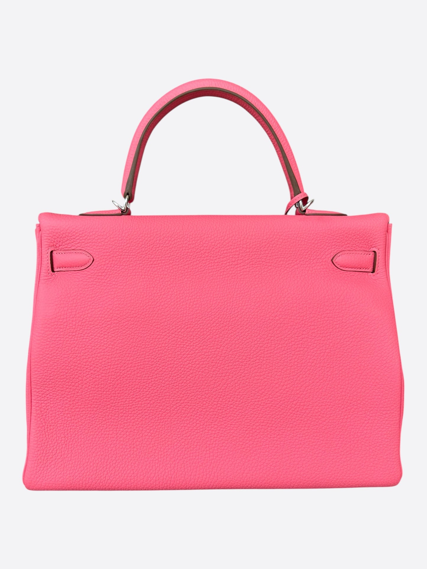 Hermes Pink Togo & Palladium Hardware Kelly 35
