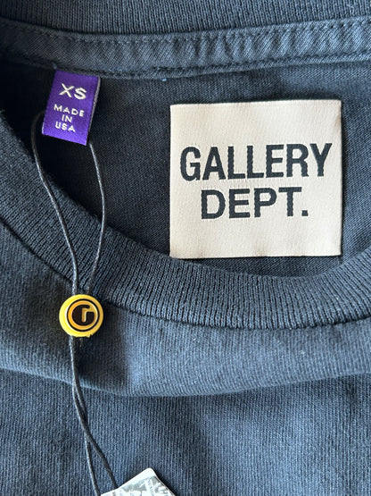 Gallery Dept Black & Blue Dept Logo T-Shirt