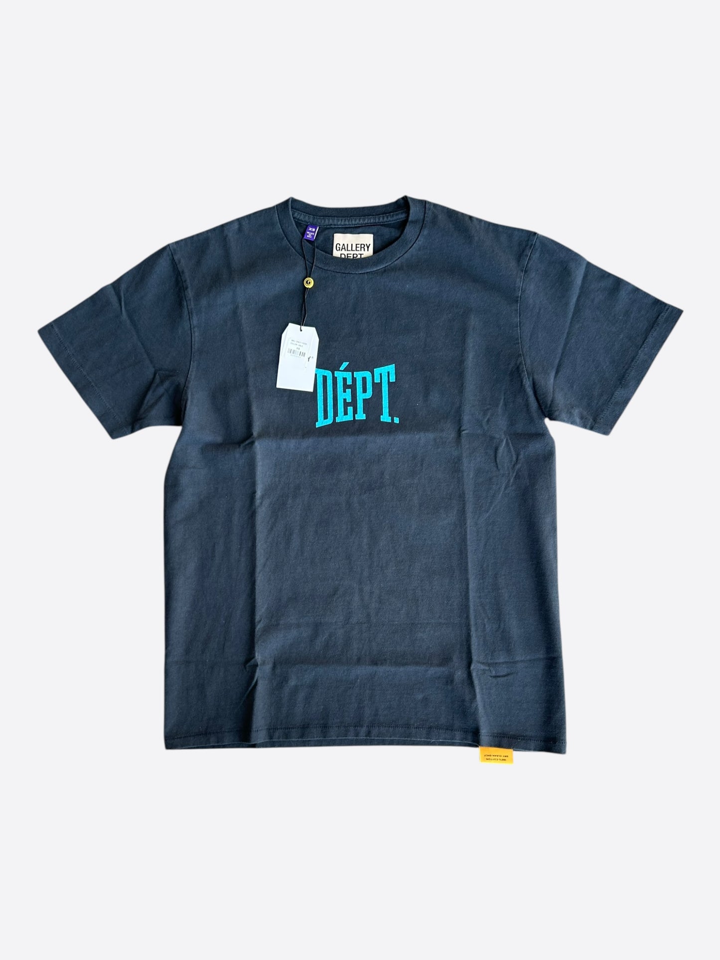 Gallery Dept Black & Blue Dept Logo T-Shirt