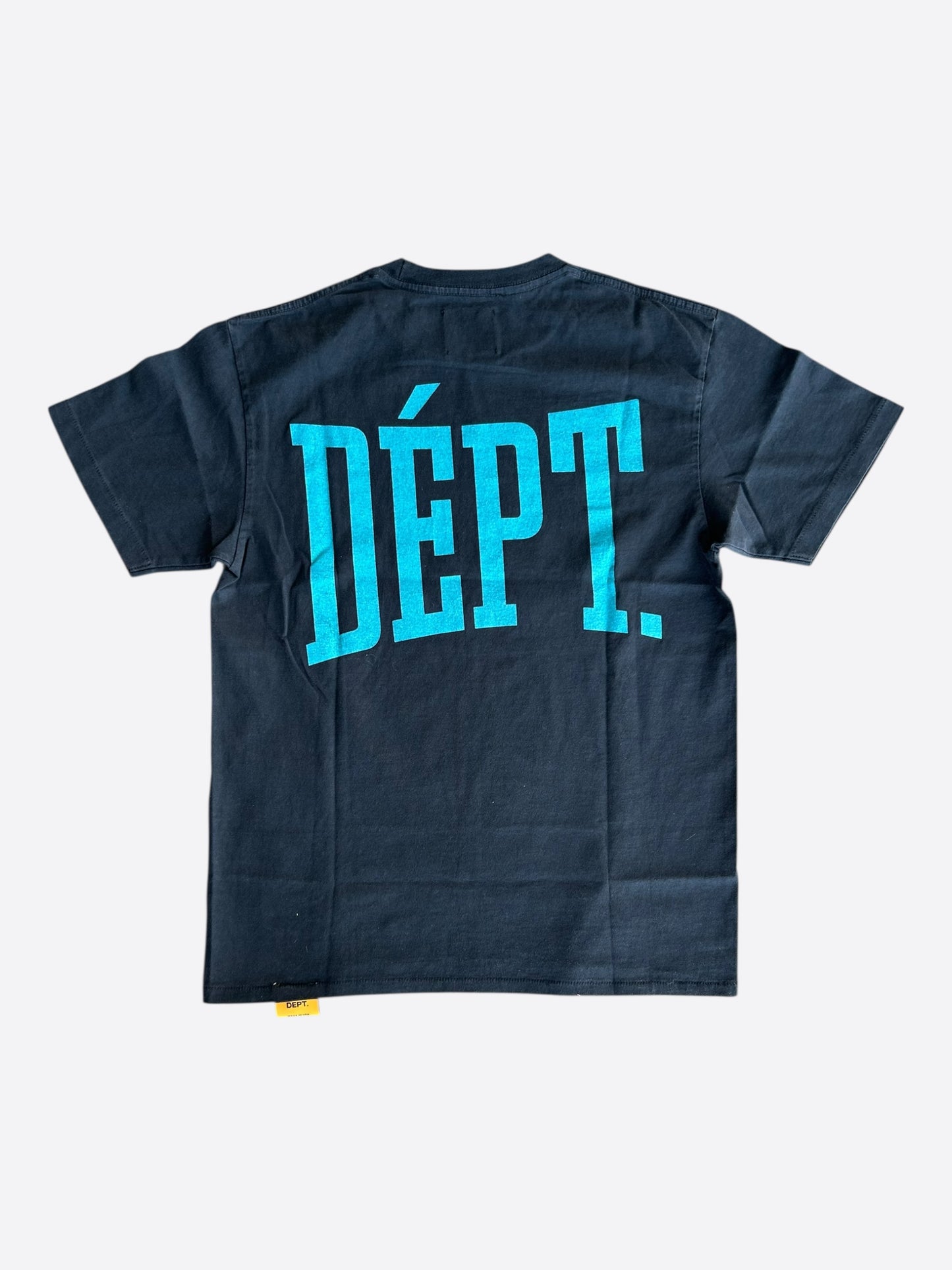 Gallery Dept Black & Blue Dept Logo T-Shirt