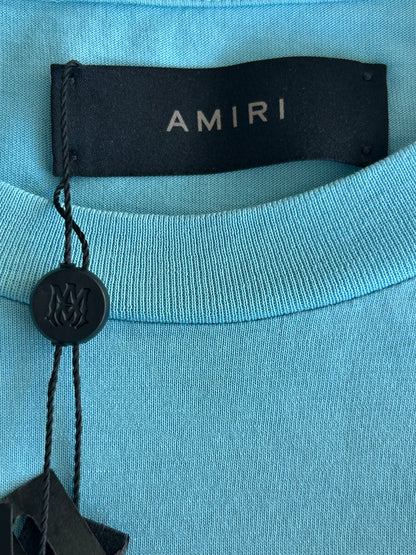 Amiri Blue & White Dragon Logo T-Shirt