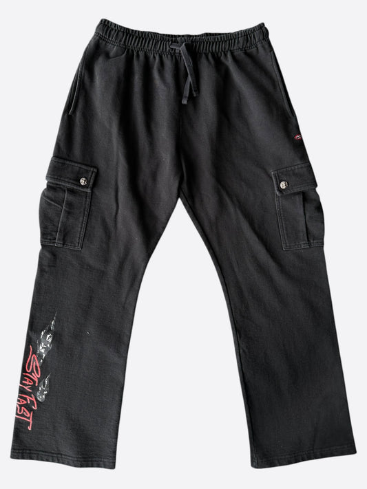 Chrome Hearts Matty Boy Black Stay Fast Cargo Sweatpants