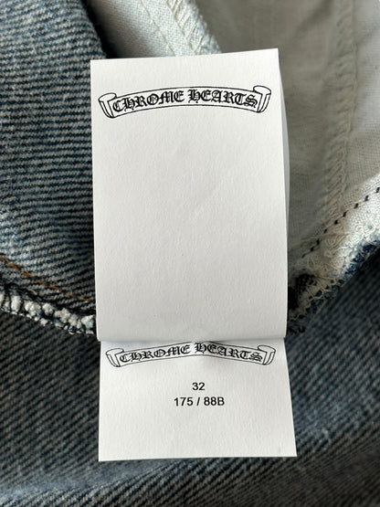 Chrome Hearts Levis Blue & Black Cross Patch Jeans