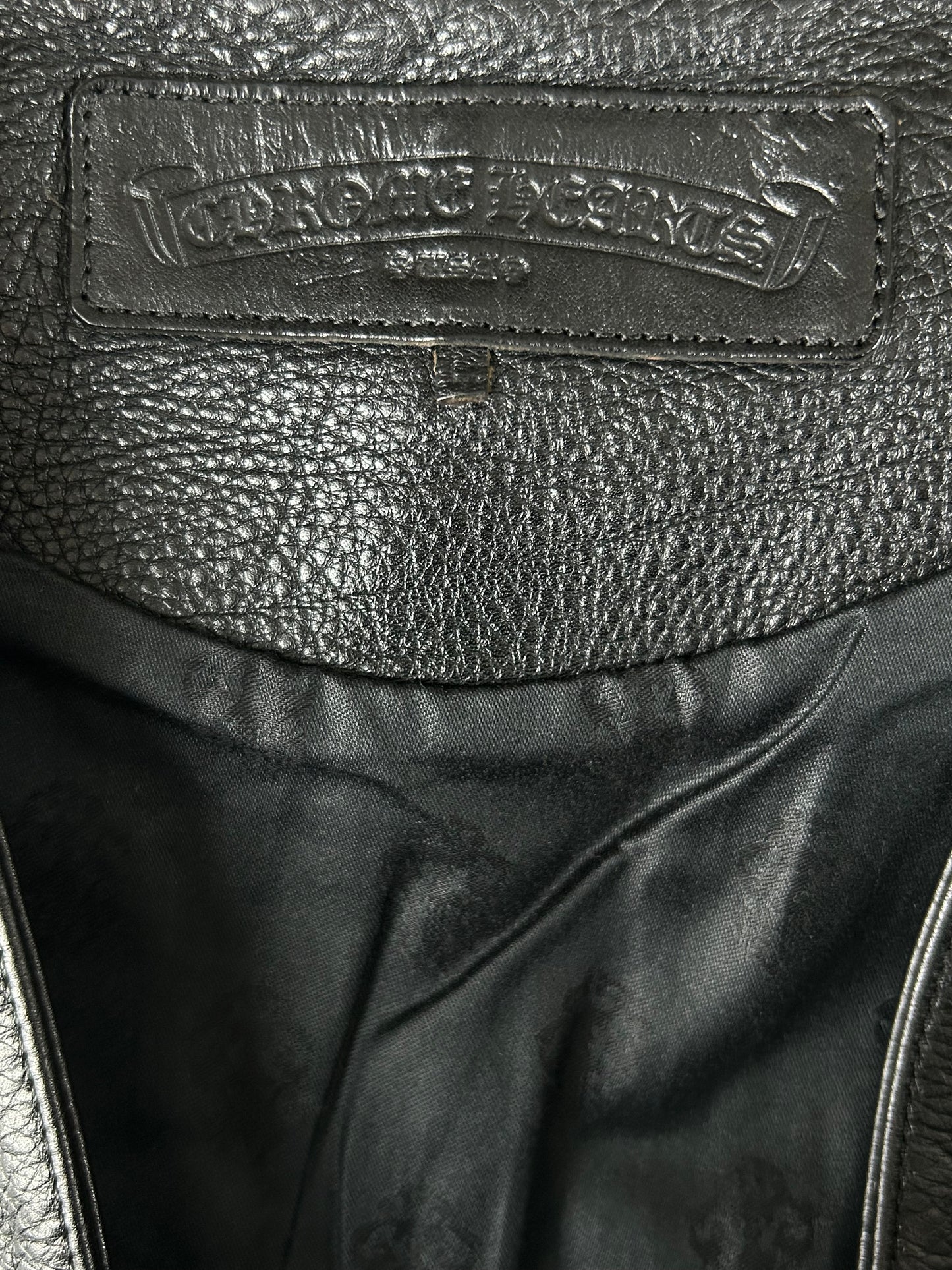 Chrome Hearts Black Star Leather Vest
