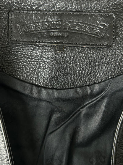 Chrome Hearts Black Star Leather Vest