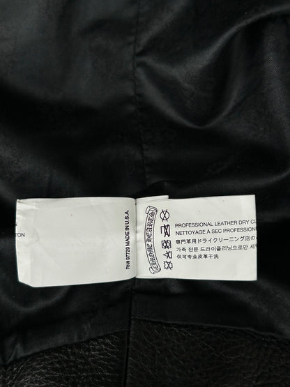 Chrome Hearts Black Star Leather Vest
