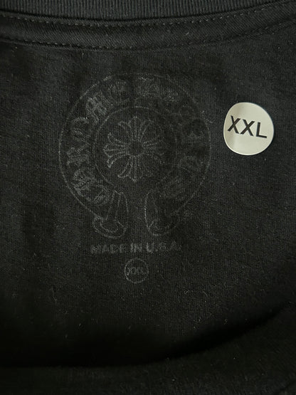 Chrome Hearts Black & Olive Neck Logo Longsleeve T-Shirt