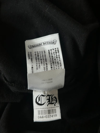Chrome Hearts Black & Olive Neck Logo Longsleeve T-Shirt