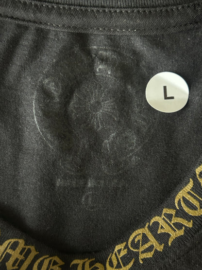 Chrome Hearts Black & Olive Neck Logo T-Shirt
