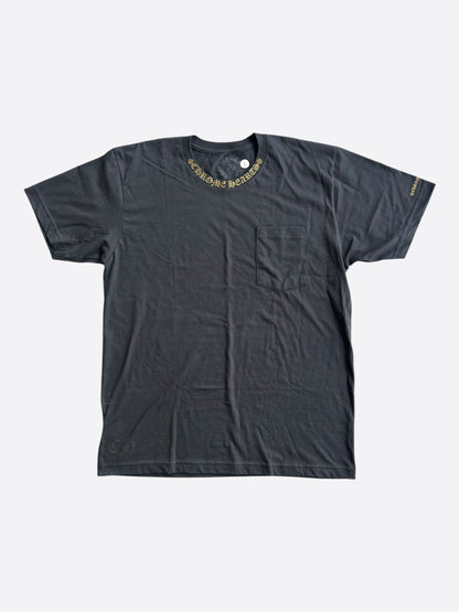 Chrome Hearts Black & Olive Neck Logo T-Shirt